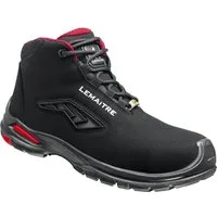 LEMAITRE Riley high S3 ESD XXL schwarz/rot Arbeitsschuh ESD-fähig