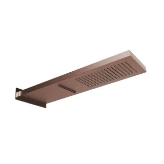 Herzbach spa ix pvd regen/schwall slim ap 539x165 copper, Copper Steel, 21.661600.2.39 21.661600.2.39