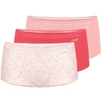 sloggi Panty 3er Pack GO Crush (Spar-Set, 3-St) Short Slip - Baumwolle - Atmungsaktiv - Komfortabel und atmungsaktiv