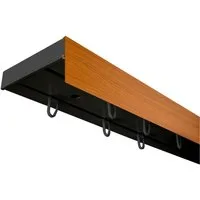 SN DECO GROUP Gardinenschiene Vorhangschiene SH (1) mit Blende 5 cm, 2-läufig, Fixmaß, mit Bohren, verschraubt, Kunststoff