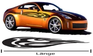 Auto Aufkleber "wow" (als Paar geliefert)