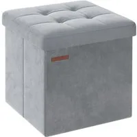SONGMICS Sitzhocker sitzbank, Aufbewahrungsbox mit Deckel, bis 130/300 kg belastbar