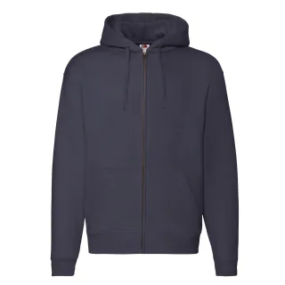 Fruit of the Loom - "Premium" Hoodie mit durchgehendem Reißverschluss für Herren (Marineblau)