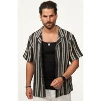 SOULSTAR Kurzarmhemd im Vintage Summer-Look Herren Kurzarm Strick Polo-Hemd T-Shirt