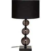 Atmosphera Créateur d'intérieur Tischleuchte Tischleuchte ALMA, H. 52 cm, schwarz, Leuchte mit Dekofunktion, ohne Leuchtmittel, Glamour