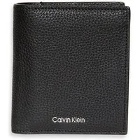 Calvin Klein Geldbörse FOIL EMBOSS SLIM TRIFOLD w CARD, Geldbeutel, Unisex Portemonnaie mit Logoschriftzug