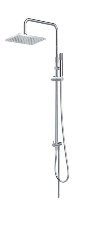 Kaja Aquadrat-Standregenbrausesystem chrom Regenbrause 250 x 250 mm 27840-C