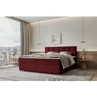 99rooms Boxspringbett Bergamo (Schlafzimmerbett, Bett), 140/160/180/200x200 cm, in Webstoff MALMO_NEW