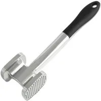 FACKELMANN Fleischklopfer aus Aluminium, doppelseitig, für Steaks, Schnitzel und Hähnchenbrust