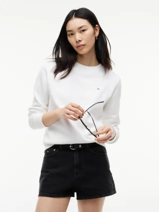 Tommy Jeans (PVH Group) - TJW REG S FLAG CREW White - Gr. - S