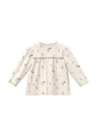 s.Oliver - Bluse creme/mehrfarbig - Gr. - 92
