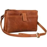 Benthill Umhängetasche Echt Leder Umhängetasche Reisebrieftasche Schultertasche Damen Herren, Schultergurt / Umhängegurt Reißverschlussfach