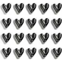 FOUORTUNATE-BEE Magnethalter 20er Set Herzmagnete – 3D Deko für Kühlschrank & Tafel (20-St), Mini-Herzmagnete für Büro, Whiteboard und Kühlschrank