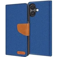 CoolGadget Handyhülle Denim Schutzhülle Flip Case für Apple iPhone 17 6,3 Zoll, Book Cover Handy Tasche Hülle für iPhone 17 Klapphülle