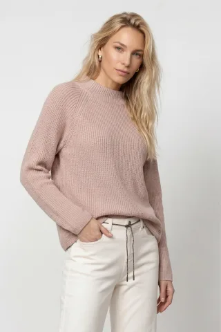 monari - Strickpullover mit Stehkragen rosewater - Gr. - 36
