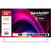 Sharp 32HE2745EW LCD-LED Fernseher (80 cm/32 Zoll, HD-ready, Smart TV powered by TiVo, Smart TV powered by TiVo, HDR, Triple-Tuner)