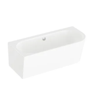 VitrA Geo Badewanne 65431008000 Ecke links, Mittelablauf, Inhalt 210 l