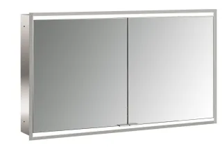 emco LED-Lichtspiegelschrank prime 2 Facelift Unterputz, 1200 mm, 2-türig, IP 20 Rückwand weiß, 9497 949706356