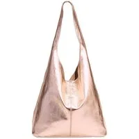 Caspar Schultertasche große Damen Wildleder Tasche Hobo Bag - CLASSIC LINE - Modell No.767, angenehm leicht, ohne Innenfutter, mit Sicherheitsfach, 100% Echtleder