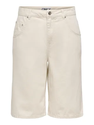 ONLY - ONLMATE-SILLA REG BAGGY LONG SHORTS PNT Whitecap Gray - Gr. - S