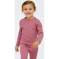 KIDS ONLY Langarmshirt KMGTRINNY SLD LS ONECK TOP JRS NOOS aus Baumwollmischung, figurbetonte Passform, mit Jersey und Rippware