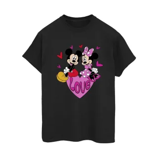 Disney - "Love Heart" T-Shirt für Damen (Schwarz)