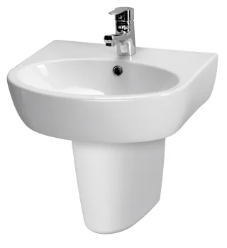 Neuesbad Round Keramik Handwaschbecken, B: 500 mm, T: 400 mm, weiss FS00189