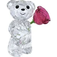 Swarovski Dekofigur Kristallfigur Sammelfigur Kris Bär Eine Rose voller Liebe (1 St), Swarovski® Kristall