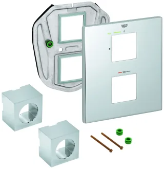 Grohe Rosette 47963 für Fertigmontageset THM-Brause chrom, 47963000 47963000