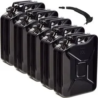 BW Benzinkanister Metall Kraftstoffkanister 20 L mit Ausgießer (mit Ausgießer, Made in Europe), TÜV-geprüft und UN-Zulassung