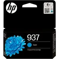HP HP original Druckerpatrone 937 Cyan Tintenpatrone (3 Probemonate gratis* drucken)
