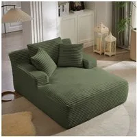 ANYSUN Sofa Cord-Schlafsofa mit 2 Kissen,Bequemes Einzelsitz-Bodensofa,Loungesofa, Relaxsessel Cord,Sessel,Loungesessel Cord,Lesesessel bequem, fur Wohnzimmer, Büro & Wohnung,Apartment,ohne Montage