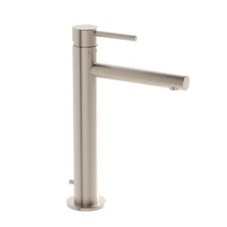 VitrA Origin Einhebel-Waschtischmischer mit Ablaufgarnitur Höhe 27 cm gebürstet,A4256934 A4256934