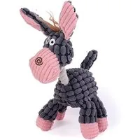 FLOCKI Pets™ Tierkuscheltier Quietschendes Hundespielzeug – weiches Hundekuscheltier, niedliches Tierspielzeug, weiche Textur, mit Quietschen