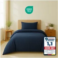 Komfortec Bettwäsche Premium, 135 x 200 bis 220 x 240 cm, 6 verschiedene Größen zur Auswahl, gebürstet 100% Mikrofaser, 2 teilig, Superweiches Bettwäsche-Set, Knitterfrei, Atmungsaktiv