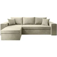 Luxusbetten24 Schlafsofa Designer Sofa Denver, mit Stauraum und Schlaffunktion