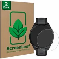 ScreenLeaf Displayschutzfolie Schutzfolie für Garmin Forerunner 165, 2 Stück, nachhaltiger Displayschutz Schutz Folie Klar Transparent