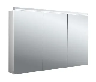 emco Lichtspiegelschrank flat 2 Classic, Aufputz, mit Waschtischbeleuchtung, 3 Türen, 1200 mm, 97970 979706508