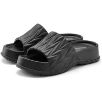 French Connection Badeschlappe, Badelatsche, Mule, Sandale, offener Schuh, Sommerschuhe Badepantolette Pantolette aus wasserabweisendem Material mit Plateausohle