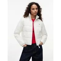 Tommy Jeans Steppjacke TJW REG PADDED JACKET Steppware, Reißverschlusstaschen, Stehkragen