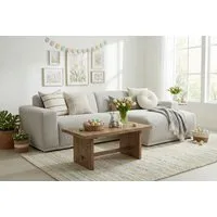 TRENDMANUFAKTUR Ecksofa Braga, mit hochwertigem Kaltschaum, L-Form, in Cord erhältlich, modernes Sofa, Couch mit hohem Sitzkomfort, 255/72/160 cm (B/H/T)