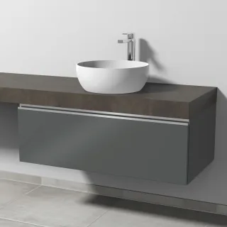 Sanipa Waschtischunterbau mit Auszug 2morrow (L2325) 340x1000x520 Anthrazit-Glanz, L232579 L232579