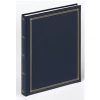 Walther Design Fotoalbum Selbstklebealbum Monza, Selbstklebealbum, Kunstleder mit Goldprägung