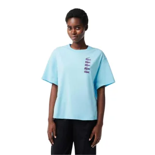 Lacoste - T-Shirt für Damen, Übergroß (Blau)