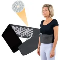 NEOLYMP Shiatsu-Massagegürtel Akupressurgürtel - Anpassbarer Lendengürtel, Akupressurmatte, Massage, Massagegürtel - Vielseitige Stimulation - waschbar - Nagelmatte Rücken, Akupunktur Gürtel - Umweltfreundlich, verstellbarer Klettverschluss