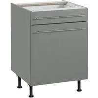 OPTIFIT Unterschrank Bern 60 cm breit, mit Tür und Schubkasten, mit höhenverstellbaren Füßen