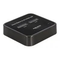 USB 3.0 Docking- und Klonstation 2 x M.2 NVMe, Dockingstation schwarz, M.2 SSD