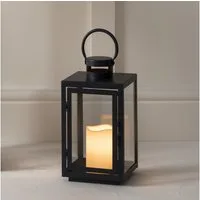 Lights4fun LED Laterne Malvern Batterie LED Laterne