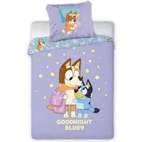 BrandMac Bettwäsche Bluey "Goodnight Bluey" Wende-Bettwäsche-Set, 135x200 & 80x80, Baumwolle, 100% Baumwolle