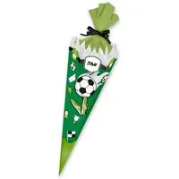 itenga Schultüte itenga SCHULTÜTEN Bastelset 68cm FUSSBALL meine Vereinstüte grün - grü